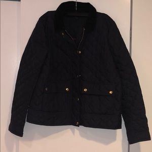 Navy down J Crew jacket